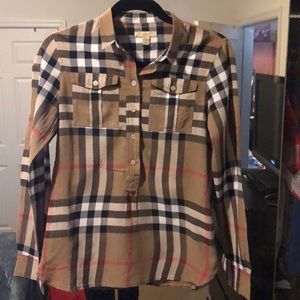 *SOLD* Burberry Button Front Pullover